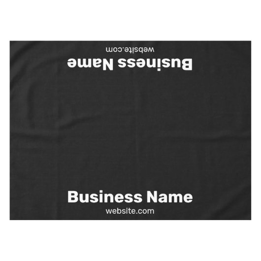 Nappe Nom d'entreprise et site Web Noir (Devant (Horizontal))