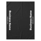 Nappe Nom d'entreprise et site Web Noir (Devant)