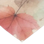 Nappe Nom du monogramme Feuilles d'automne dans l'aquare (Angle)