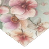 Nappe Nom du monogramme Fleurs tropicales Aquarelle feui (Angle)