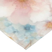 Nappe Nom du monogramme sur l'aquarelle Fleurs dans les (Angle)