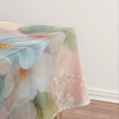 Nappe Nom du monogramme sur l'aquarelle Fleurs dans les (In Situ)