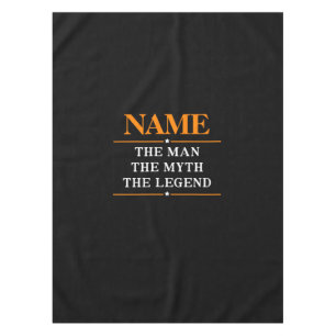 Nappe Nom Personnalisé L'Homme Le Mythe La Légende