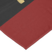 Nappe Nom personnalisé or arc-en-ciel et noir (Angle)
