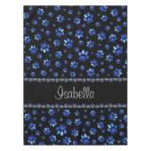 Nappe Nom personnalisé, pattes de chien de parties scint (Devant)