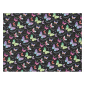 Nappe Nom personnel Élégant Papillons violets brillants (Devant (Horizontal))