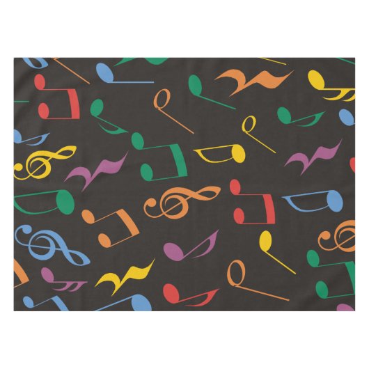 Nappe Notes de musique colorée (Devant (Horizontal))