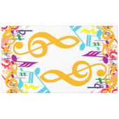 Nappe Notes de musique colorées (Devant (Horizontal))