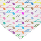 Nappe Notes musicales colorées motif (Angle)