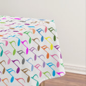 Nappe Notes musicales colorées motif (In Situ)