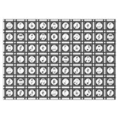 Nappe Notes musicales modernes et design motif (Devant (Horizontal))