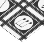 Nappe Notes musicales modernes et design motif (Angle)