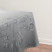 Nappe "Notre 25e anniversaire Mariage" Silvery écrit à l (In Situ)
