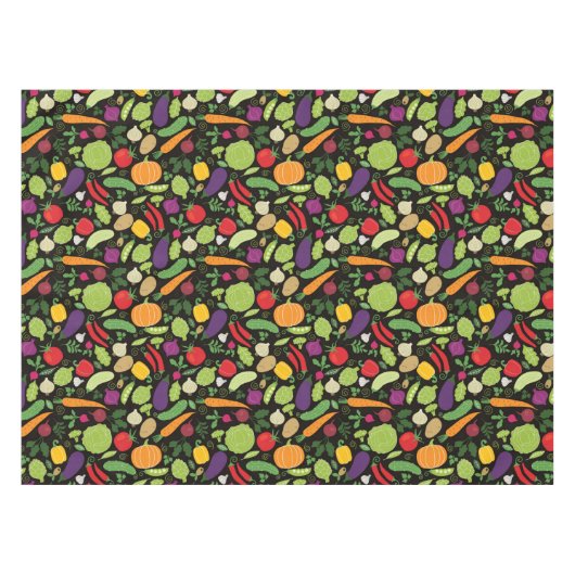 Nappe Nourriture sur un arrière - plan noir (Devant (Horizontal))