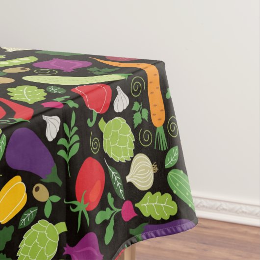 Nappe Nourriture sur un arrière - plan noir (In Situ)