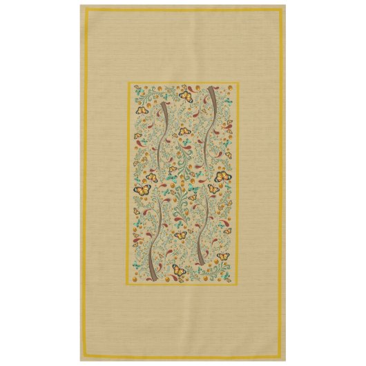 Nappe Nouveau Papillons et orangers 60" x 104" (Devant)