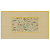 Nappe Nouveau Papillons et orangers 60" x 104" (Devant (Horizontal))