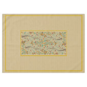 Nappe Nouveaux papillons et orangers 60" x 84" (Devant (Horizontal))