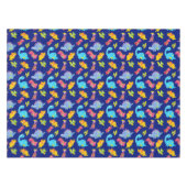 Nappe Nouvel anniversaire du Motif bleu de la Marine (Devant (Horizontal))