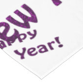 Nappe nouvelle année violette heureuse (Angle)