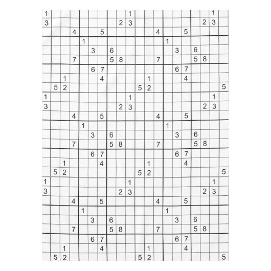 Nappe Novelty SUDOKU (Devant)
