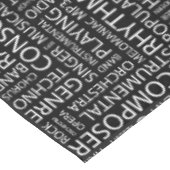 Nappe Nuage de mot de motif de MUSIQUE (Angle)