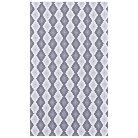 Nappe Nuances de bleu gris motif diamant (Devant)