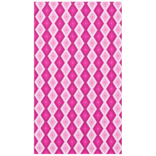 Nappe Nuances de motif de diamant fuchsia