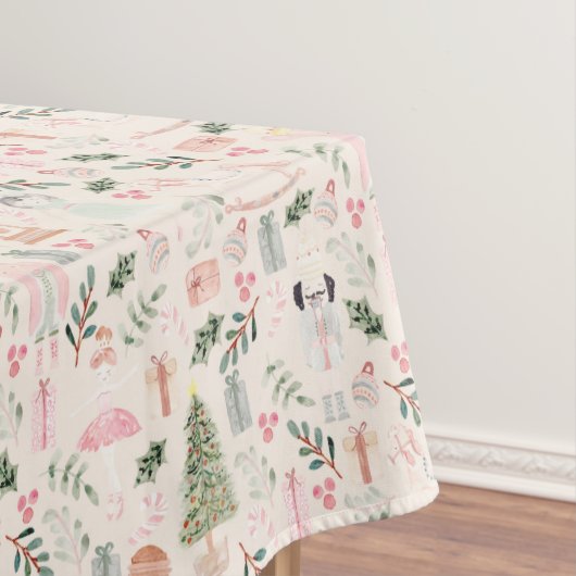 Nappe Nutcracker Holiday Aquarelle blush (In Situ)