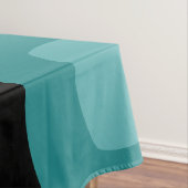 Nappe Oblongs modernes du milieu du siècle Noir Turquois (In Situ)