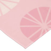 Nappe Oblongs Motifs du milieu du siècle rose Vanille (Angle)