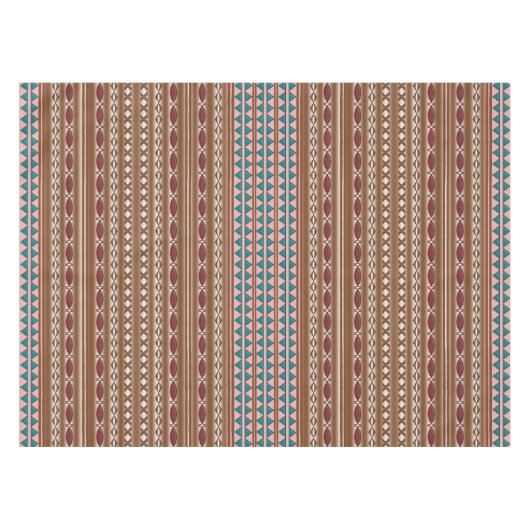 Nappe occidentale rustique de coton de motif (Devant (Horizontal))