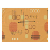Nappe Ocre en tissu d'écorce Abstrait atomique (Devant (Horizontal))