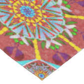 Nappe Octo plus brillant arabesque style mauresque rouge (Angle)