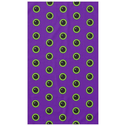 Nappe Oeil de monstre vert et violet amusant (Devant)