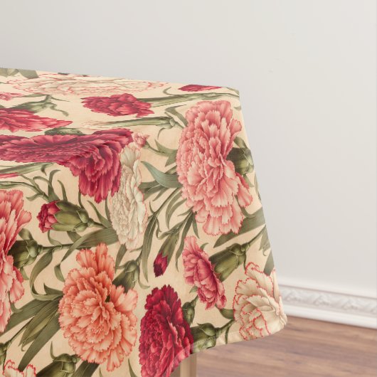 Nappe Œillet Fleurissant d'Art Vintage (In Situ)