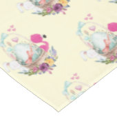Nappe Oeuf mignon, Flamant rose rose et lapin, Aquarelle (Angle)