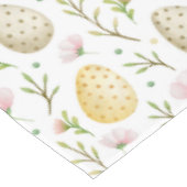 Nappe Oeufs vintages et fleurs de printemps Pâques (Angle)