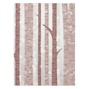 Nappe OEuvre acrylique de la forêt d'Oiseaux