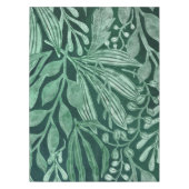 Nappe OEuvre d'art Feuille vert botanique (Devant)
