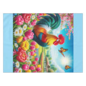 Nappe OEuvre florale/de printemps/de poulet (Devant (Horizontal))