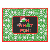 Nappe Oh Quel Amusement Noël Pickleball Green Ho Ho Ho (Devant (Horizontal))