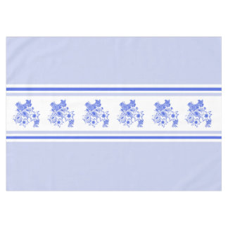 Nappe Oiseau bleu et blanc et Edelweiss