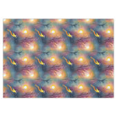 Nappe Oiseau coloré dans l'arbre avec soleil | (Devant (Horizontal))