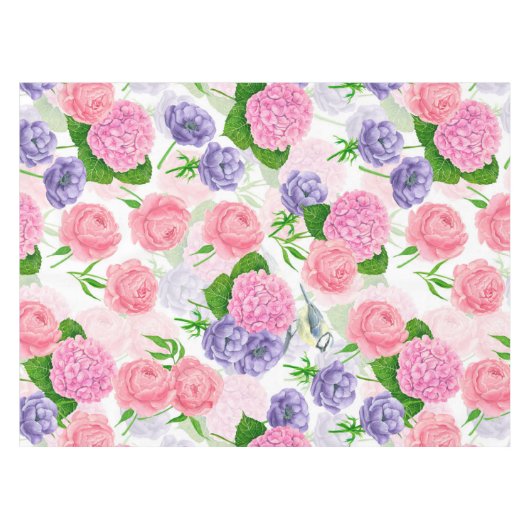 Nappe Oiseau et fleurs (Devant (Horizontal))