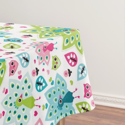 Nappe oiseau et hibou de paon (In Situ)