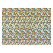 Nappe Oiseau et motif de fleur exotique 2 (Devant (Horizontal))