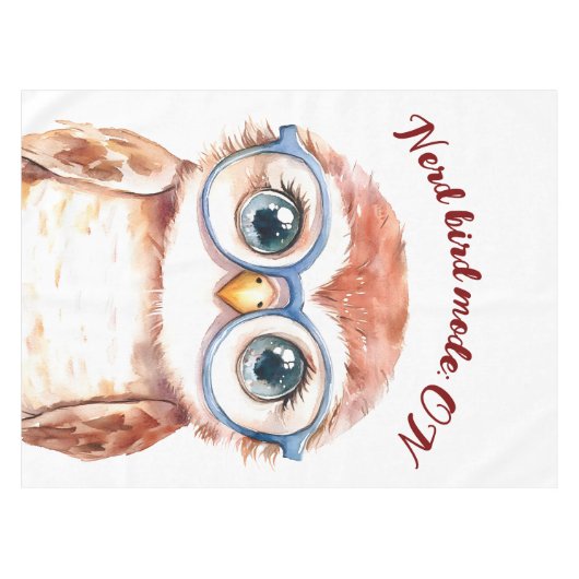 Nappe Oiseau Nerd geek (Devant (Horizontal))
