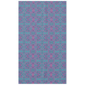 Nappe Oiseaux Arabesque Bohème Turquoise Purple Fuchsia (Devant)