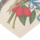 Nappe oiseaux Brown avec fleurs et papillon (Angle)
